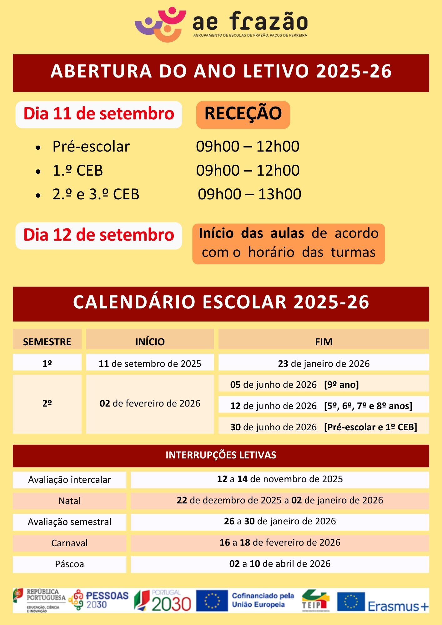 Abertura Ano Letivo 2025/2026
