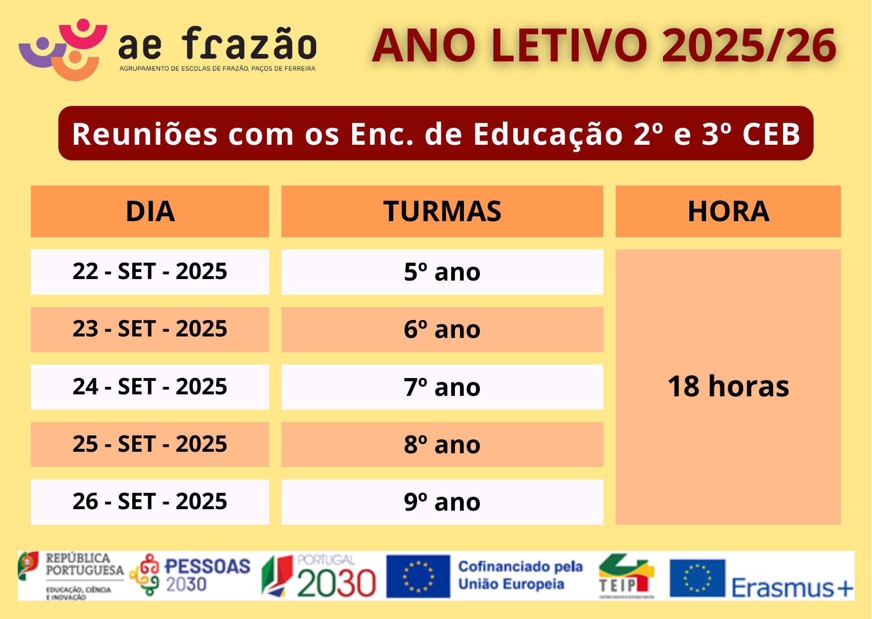 Reuniões com Encarregados de Educação_2.º e 3.º Ciclos