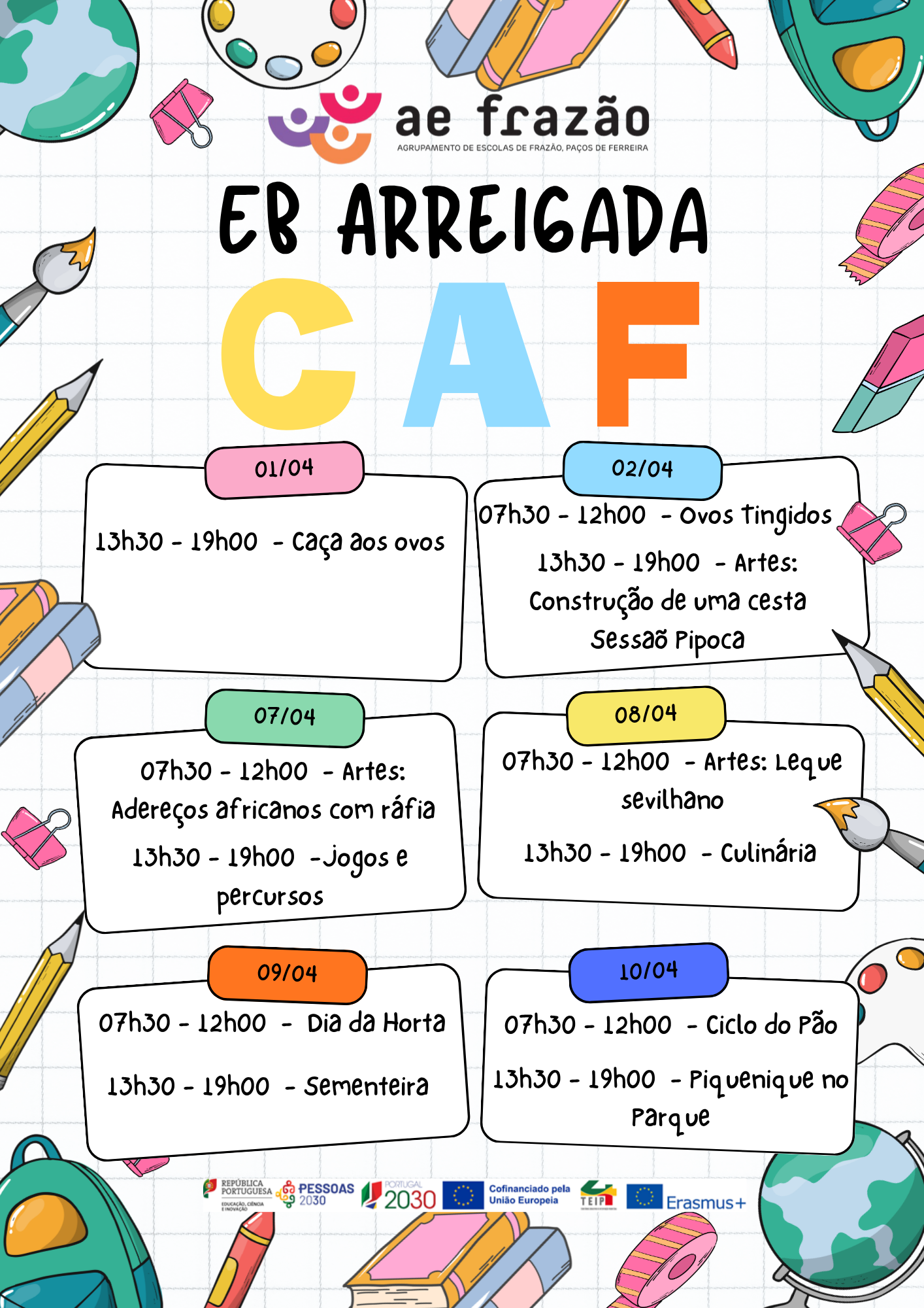 CAF (componente de apoio à família) – EB de Arreigada