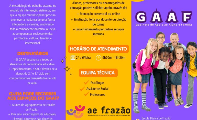 GAAF – Gabinete de Apoio ao Aluno e à Família